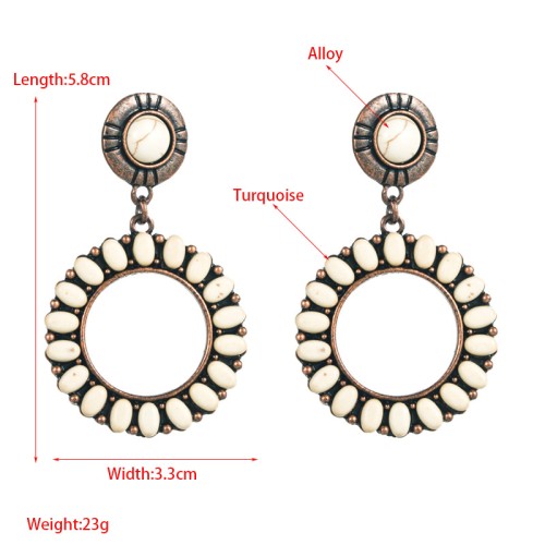 Fashion Jewelry Turquoise Earrings For Women YWHME-410