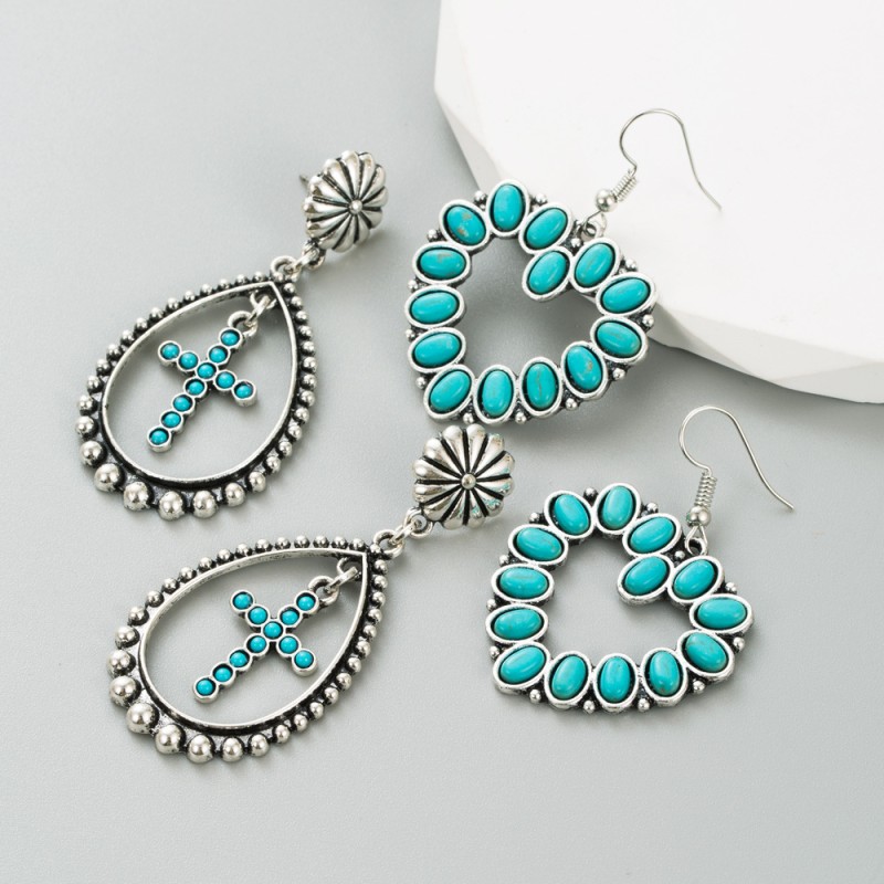 Fashion Jewelry Turquoise Earrings For Women YWHME-412