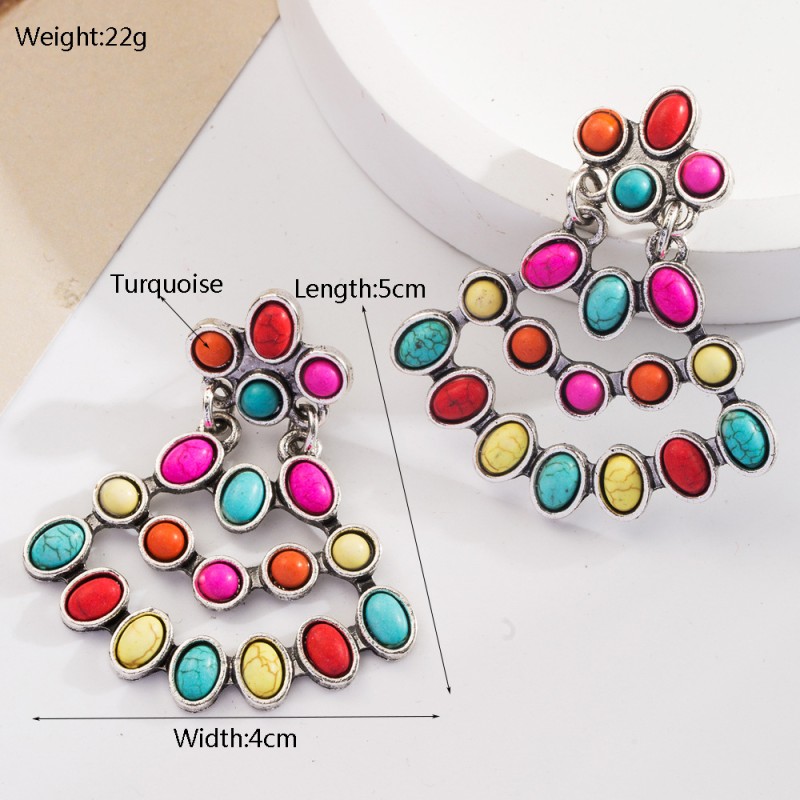 Fashion Jewelry Turquoise Earrings For Women YWHME-413 