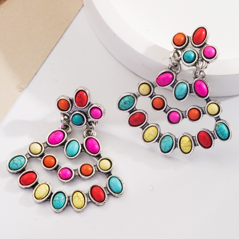 Fashion Jewelry Turquoise Earrings For Women YWHME-413 