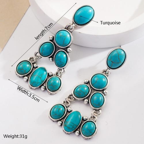 Fashion Jewelry Turquoise Earrings For Women YWHME-413