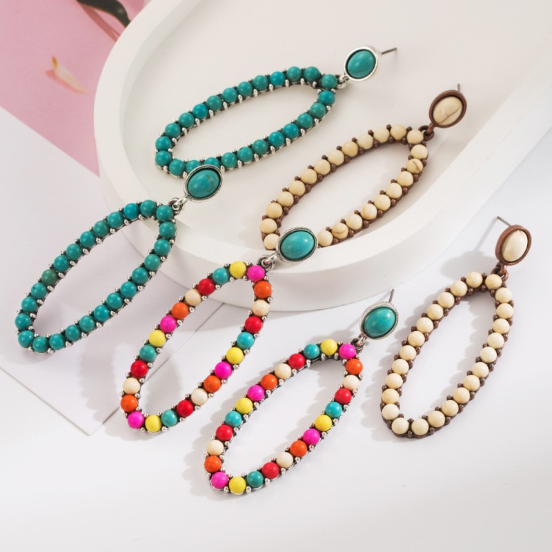 Fashion Jewelry Turquoise Earrings For Women YWHME-415