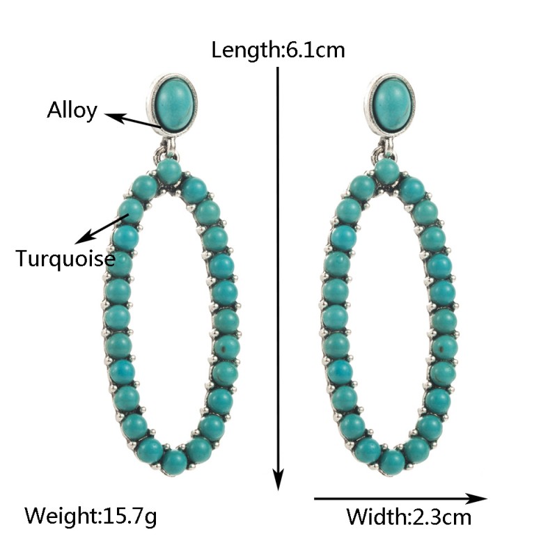 Fashion Jewelry Turquoise Earrings For Women YWHME-415 