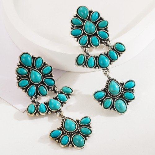 Fashion Jewelry Turquoise Earrings For Women YWHME-416