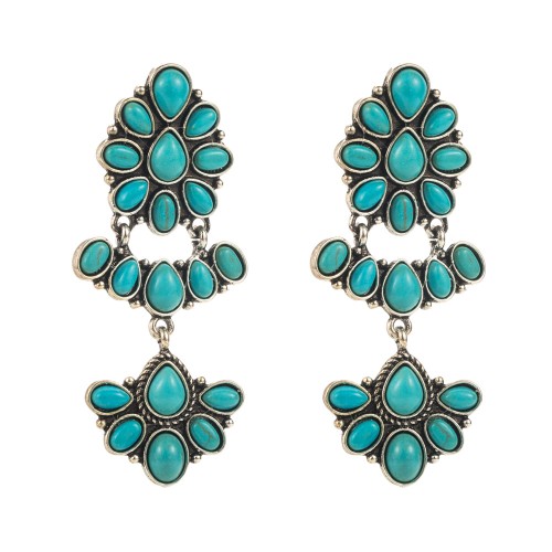 Fashion Jewelry Turquoise Earrings For Women YWHME-416