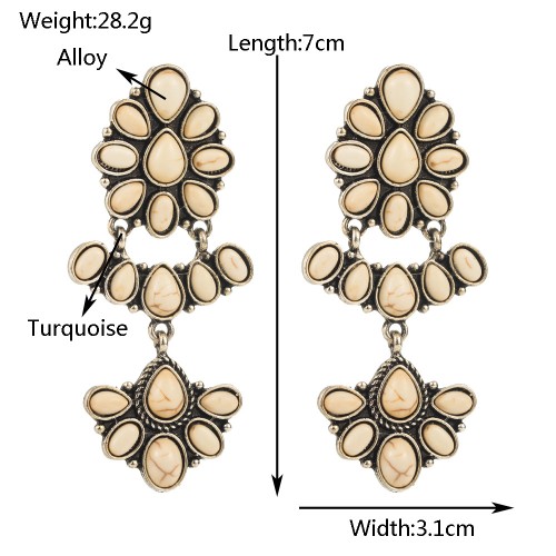 Fashion Jewelry Turquoise Earrings For Women YWHME-416