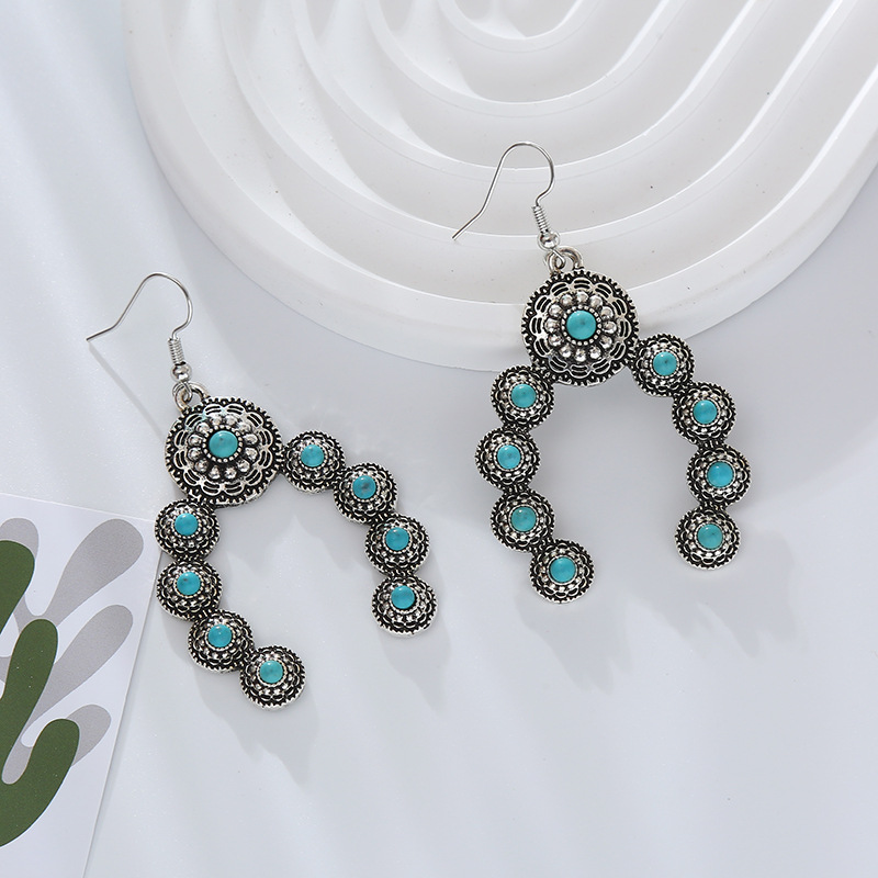 Fashion Jewelry Turquoise Earrings For Women YWHME-418 