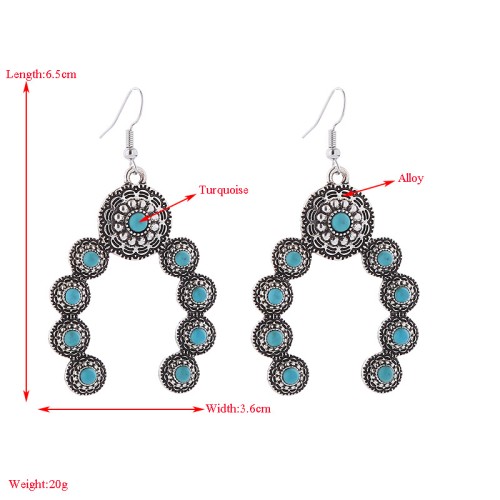 Fashion Jewelry Turquoise Earrings For Women YWHME-418