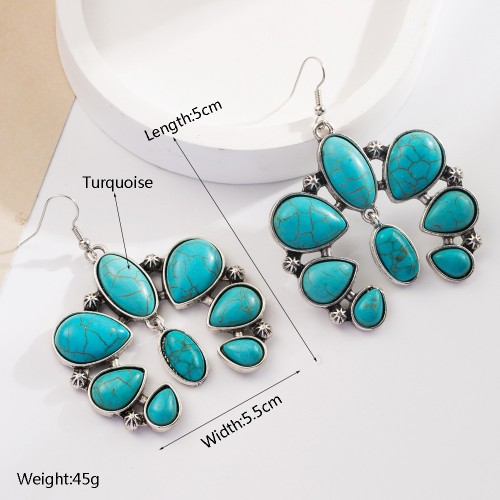 Fashion Jewelry Turquoise Earrings For Women YWHME-421