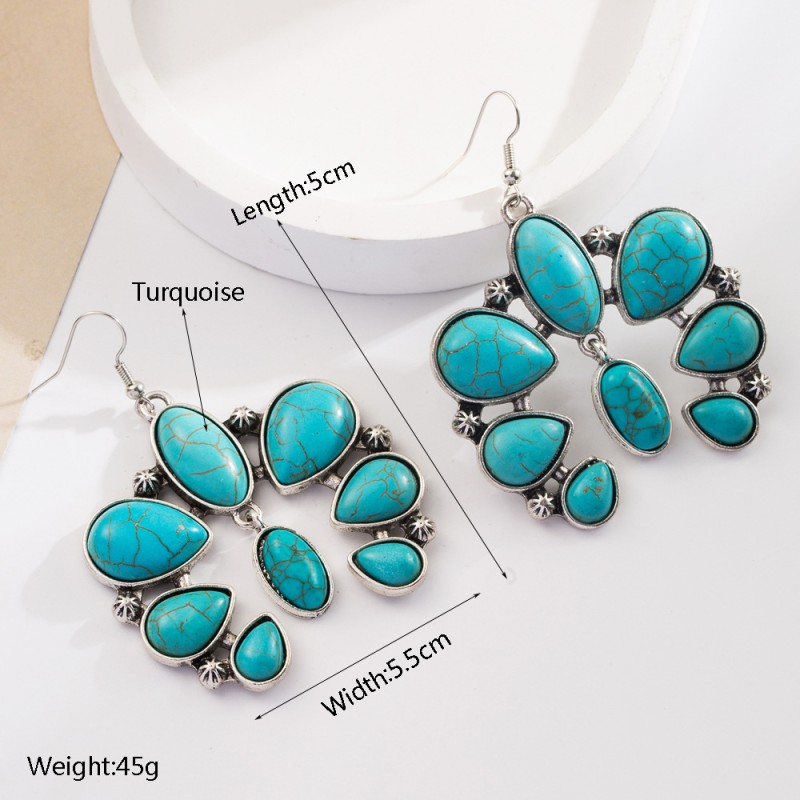 Fashion Jewelry Turquoise Earrings For Women YWHME-421 