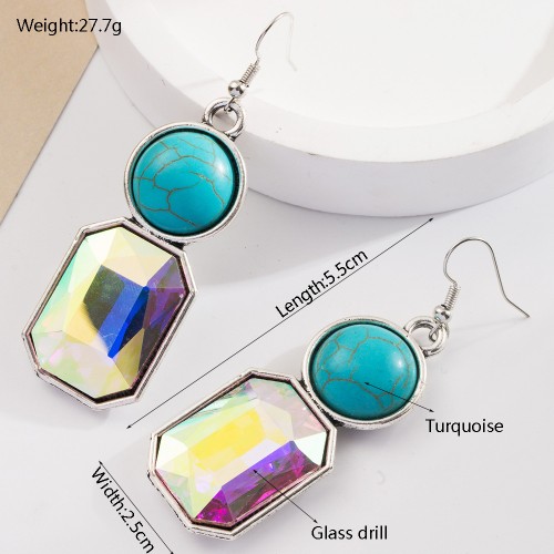 Fashion Jewelry Turquoise Earrings For Women YWHME-421