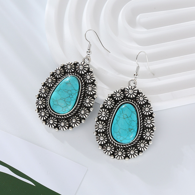 Fashion Jewelry Turquoise Earrings For Women YWHME-423