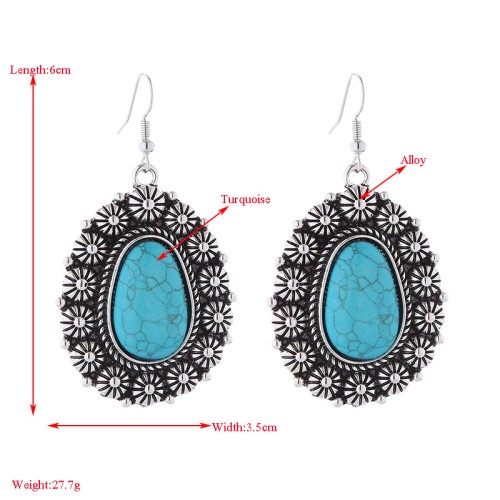 Fashion Jewelry Turquoise Earrings For Women YWHME-423