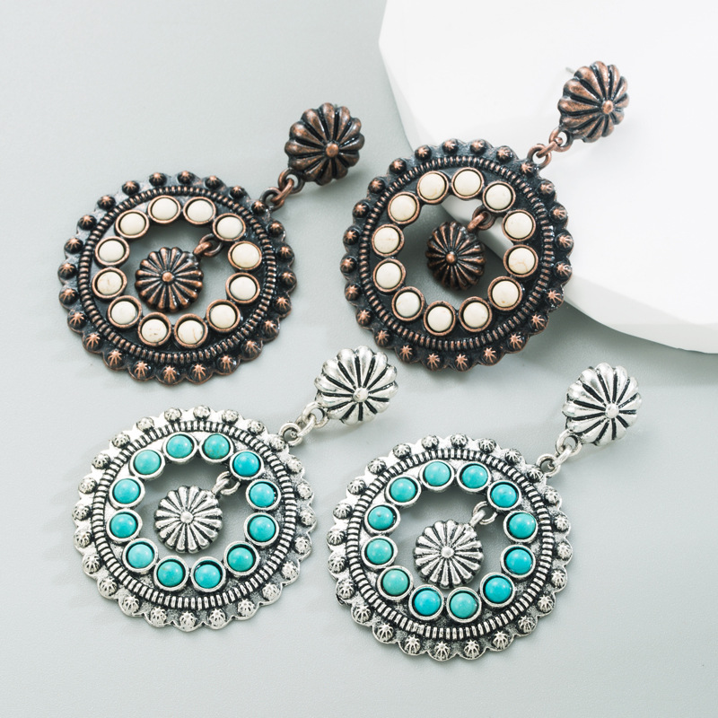 Fashion Jewelry Turquoise Earrings For Women YWHME-425 