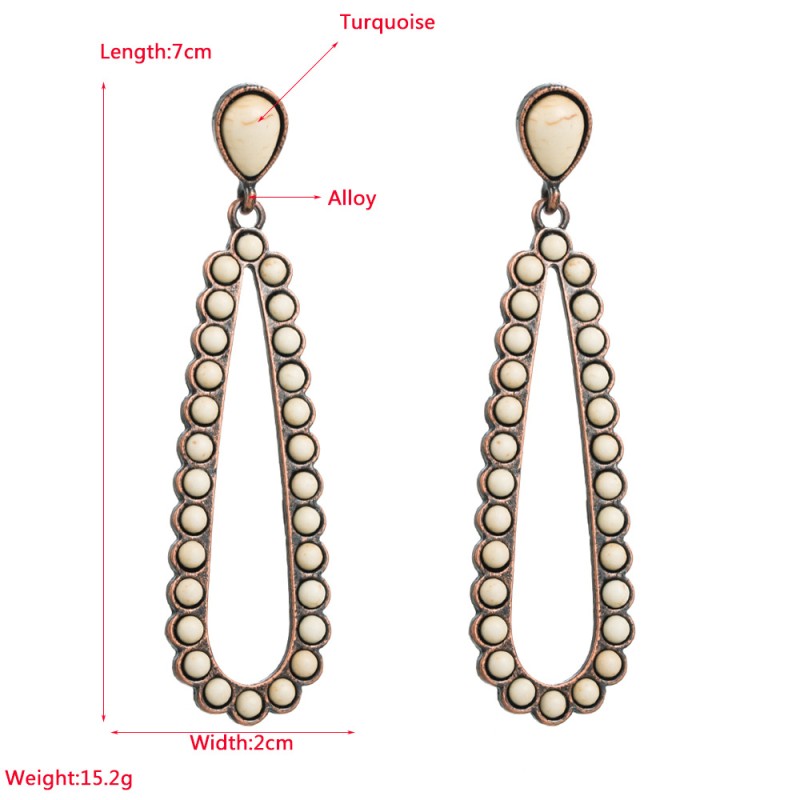 Fashion Jewelry Turquoise Earrings For Women YWHME-426 