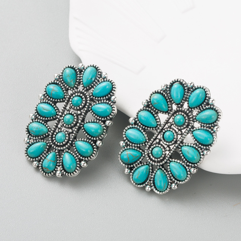 Fashion Jewelry Turquoise Earrings For Women YWHME-429 