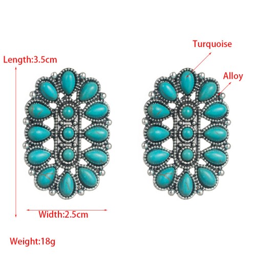 Fashion Jewelry Turquoise Earrings For Women YWHME-429