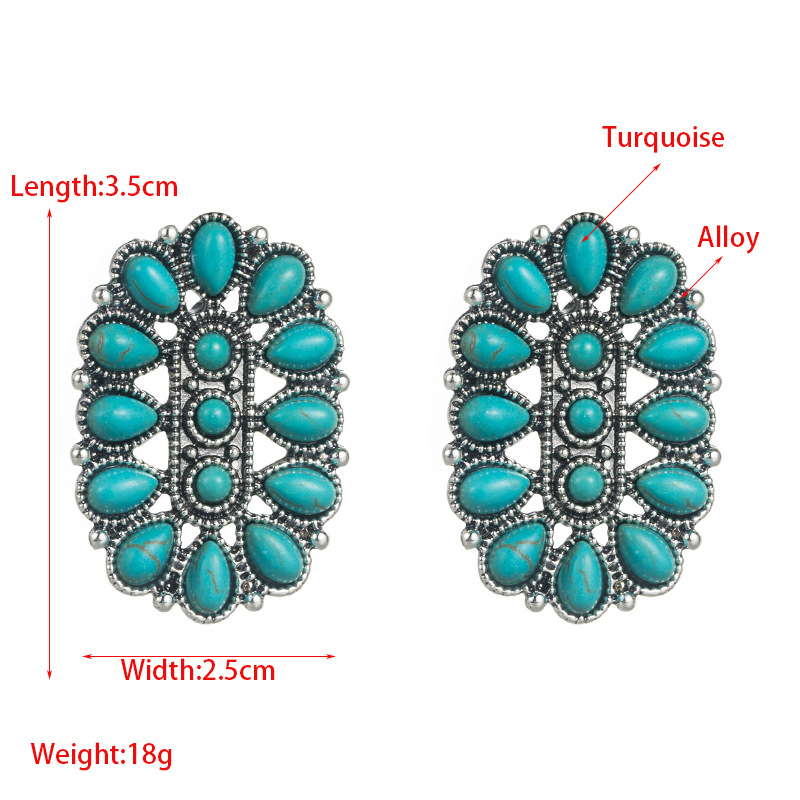 Fashion Jewelry Turquoise Earrings For Women YWHME-429 