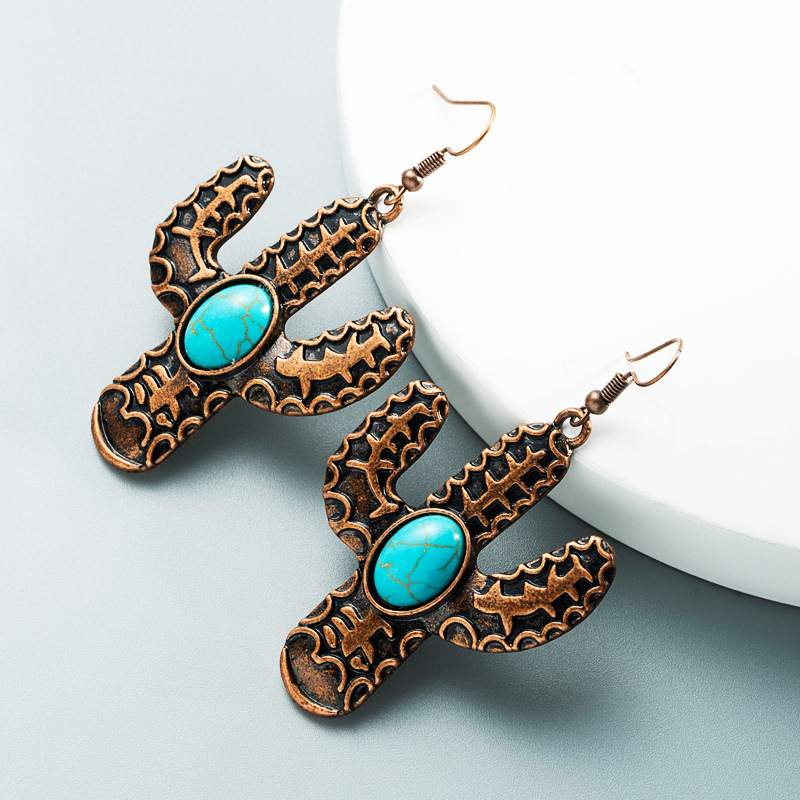 Fashion Jewelry Turquoise Earrings For Women YWHME-430