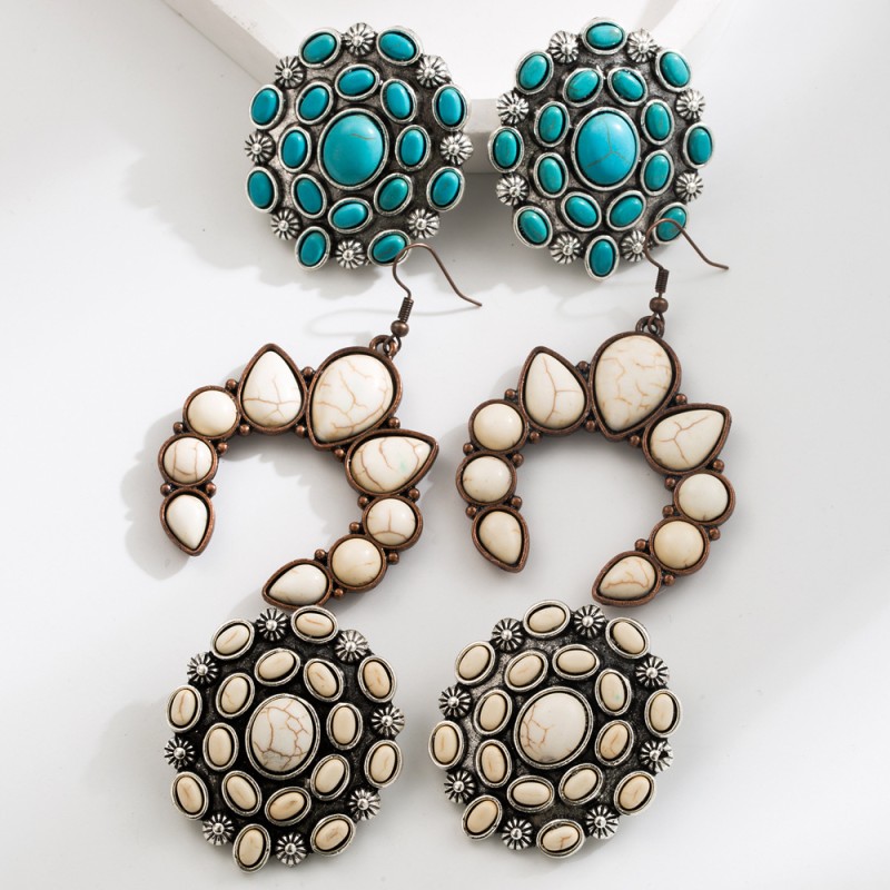 Fashion Jewelry Turquoise Earrings For Women YWHME-431