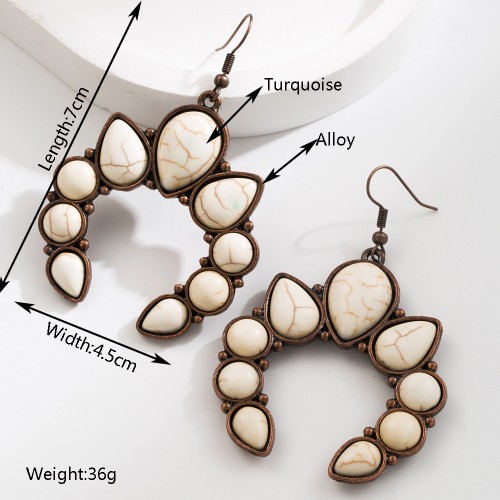 Fashion Jewelry Turquoise Earrings For Women YWHME-431