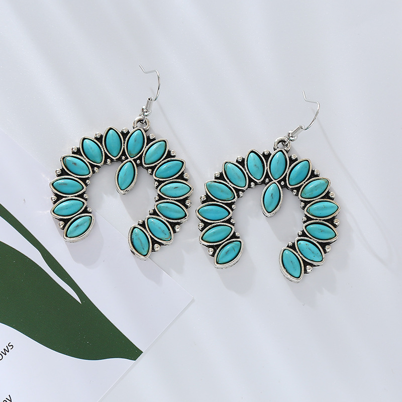 Fashion Jewelry Turquoise Earrings For Women YWHME-436