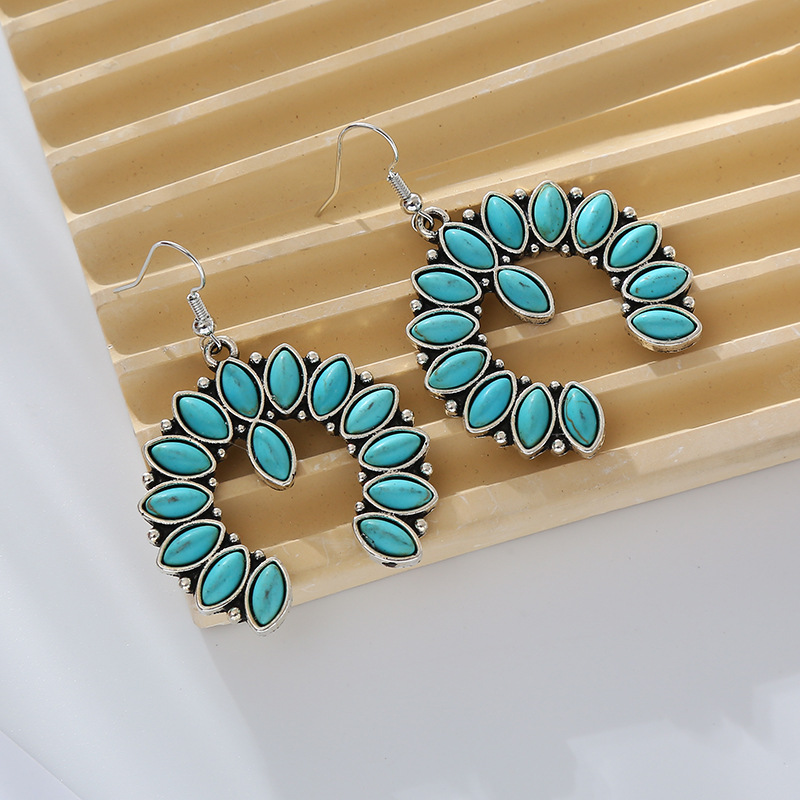 Fashion Jewelry Turquoise Earrings For Women YWHME-436 