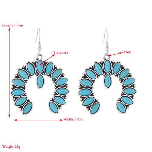 Fashion Jewelry Turquoise Earrings For Women YWHME-436