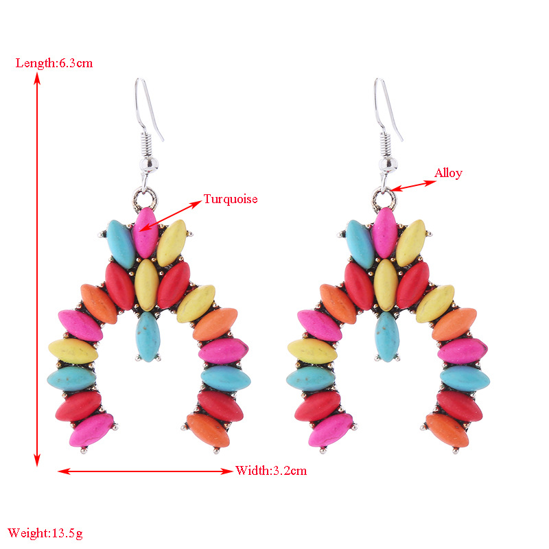 Fashion Jewelry Turquoise Earrings For Women YWHME-437 