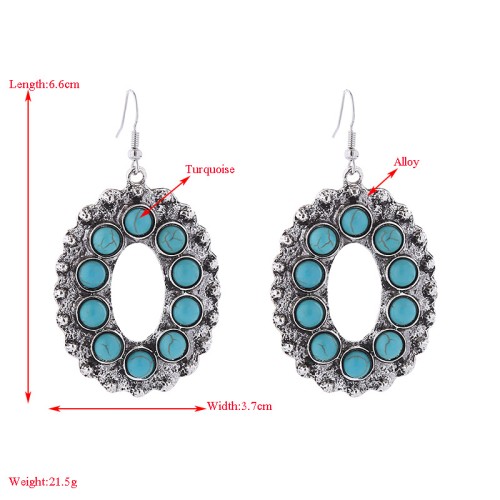 Fashion Jewelry Turquoise Earrings For Women YWHME-438