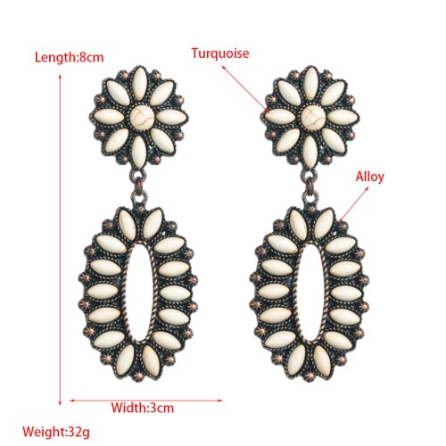 Fashion Jewelry Turquoise Earrings For Women YWHME-443