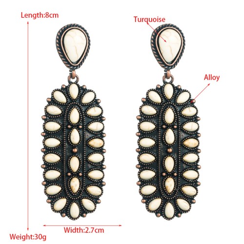 Fashion Jewelry Turquoise Earrings For Women YWHME-444