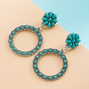 Fashion Jewelry Turquoise Earrings For Women YWHME-445 