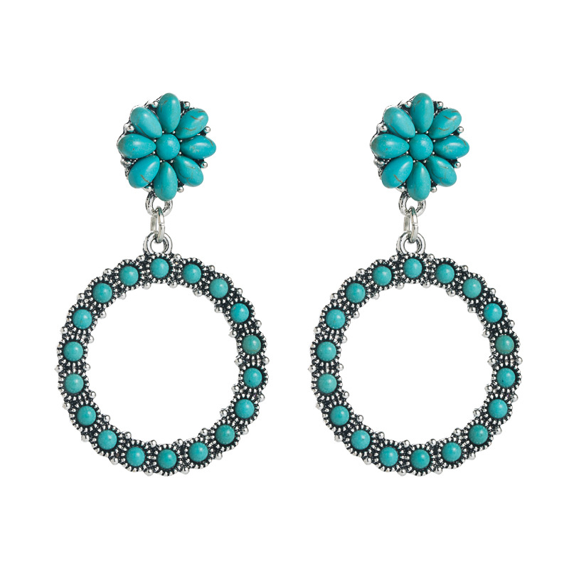 Fashion Jewelry Turquoise Earrings For Women YWHME-445 