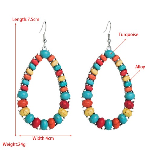 Fashion Jewelry Turquoise Earrings For Women YWHME-446