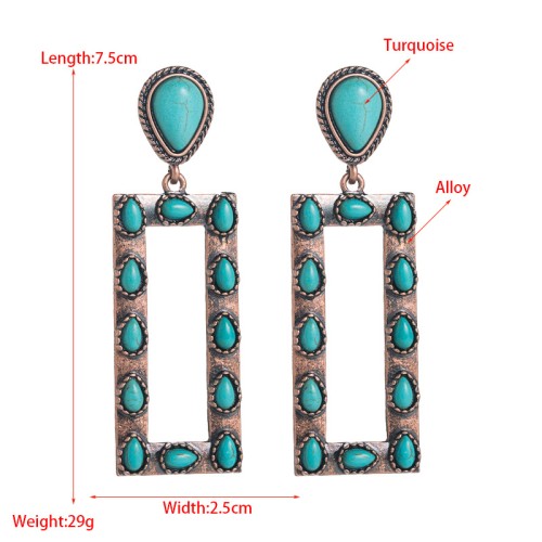 Fashion Jewelry Turquoise Earrings For Women YWHME-447