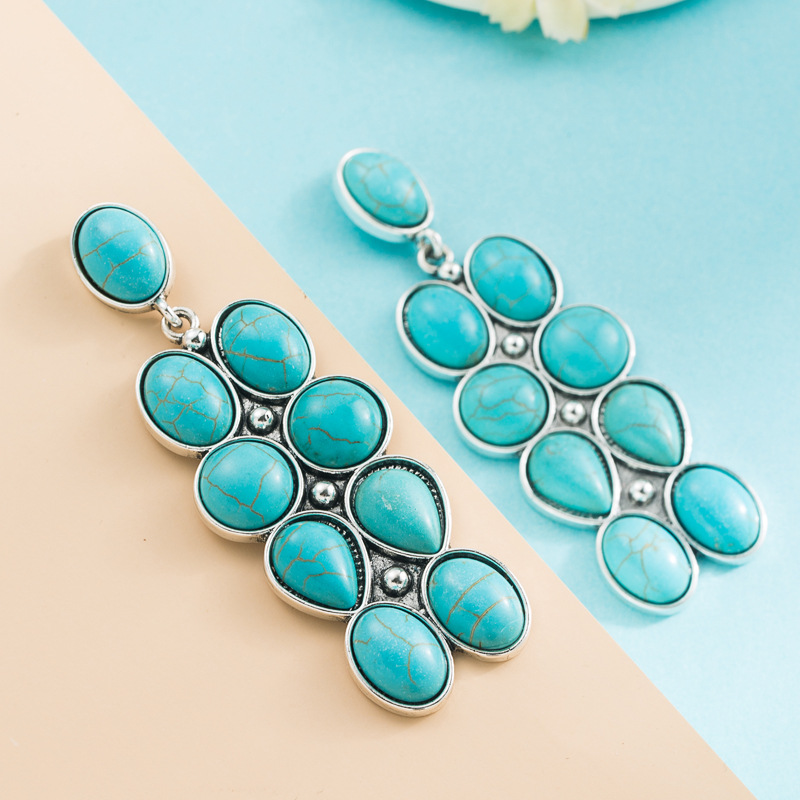 Fashion Jewelry Turquoise Earrings For Women YWHME-448 