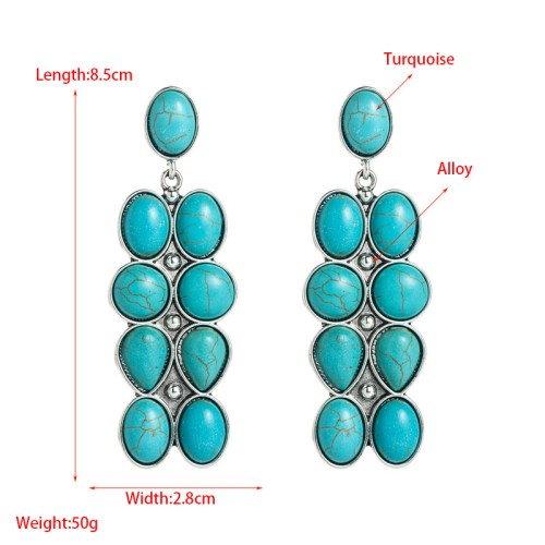 Fashion Jewelry Turquoise Earrings For Women YWHME-448