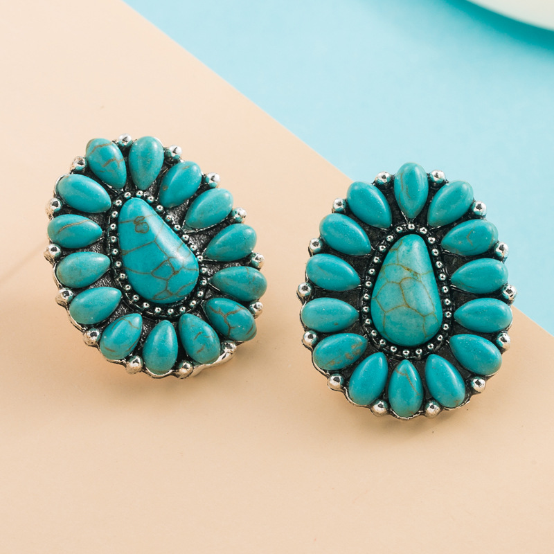 Fashion Jewelry Turquoise Earrings For Women YWHME-449 