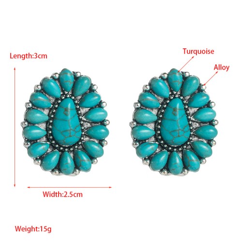 Fashion Jewelry Turquoise Earrings For Women YWHME-449