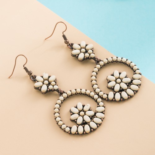 Fashion Jewelry Turquoise Earrings For Women YWHME-451