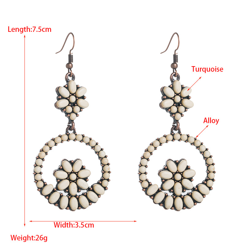 Fashion Jewelry Turquoise Earrings For Women YWHME-451 