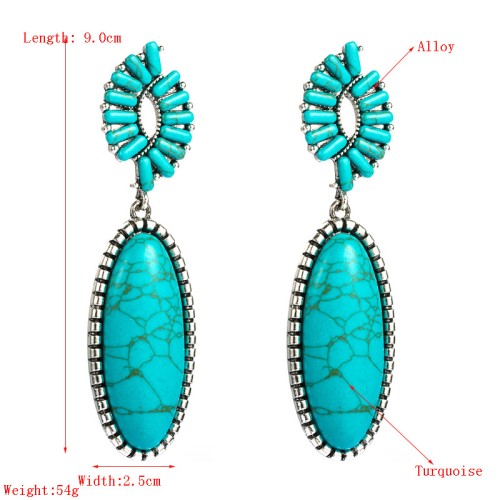 Fashion Jewelry Turquoise Earrings For Women YWHME-452