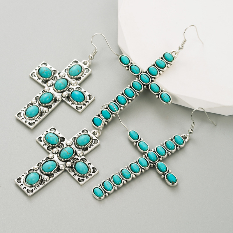 Fashion Jewelry Turquoise Earrings For Women YWHME-456