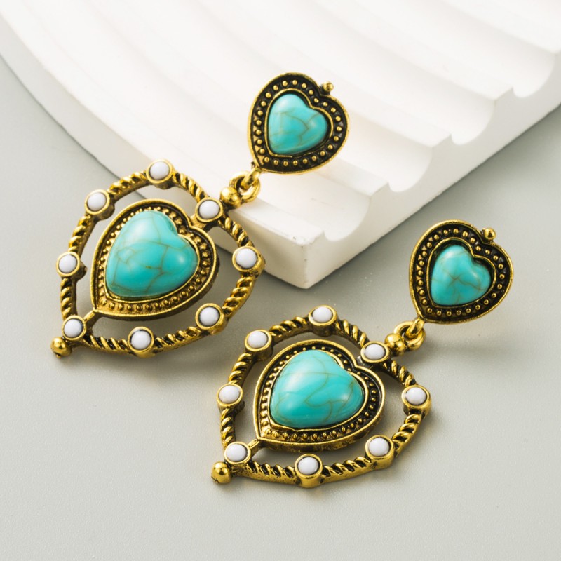 Fashion Jewelry Turquoise Earrings For Women YWHME-457 