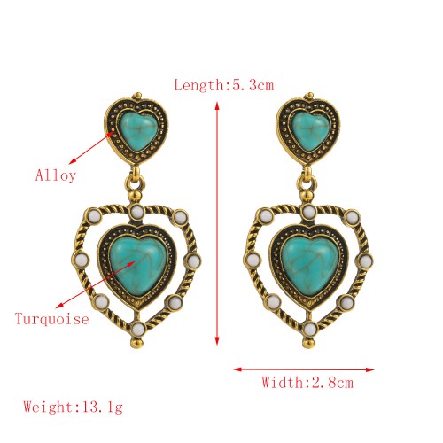 Fashion Jewelry Turquoise Earrings For Women YWHME-457