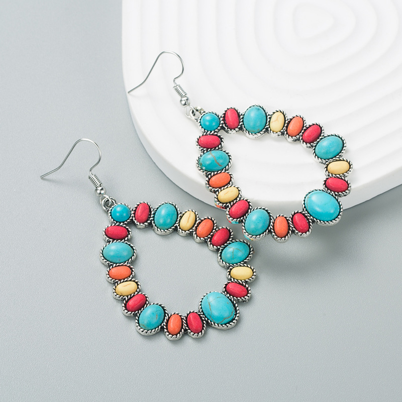 Fashion Jewelry Turquoise Earrings For Women YWHME-458 