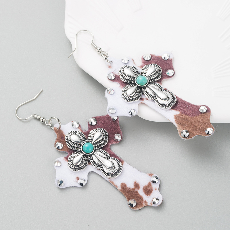 Fashion Jewelry Leather Earrings For Women YWHME-02 