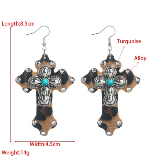 Fashion Jewelry Leather Earrings For Women YWHME-02