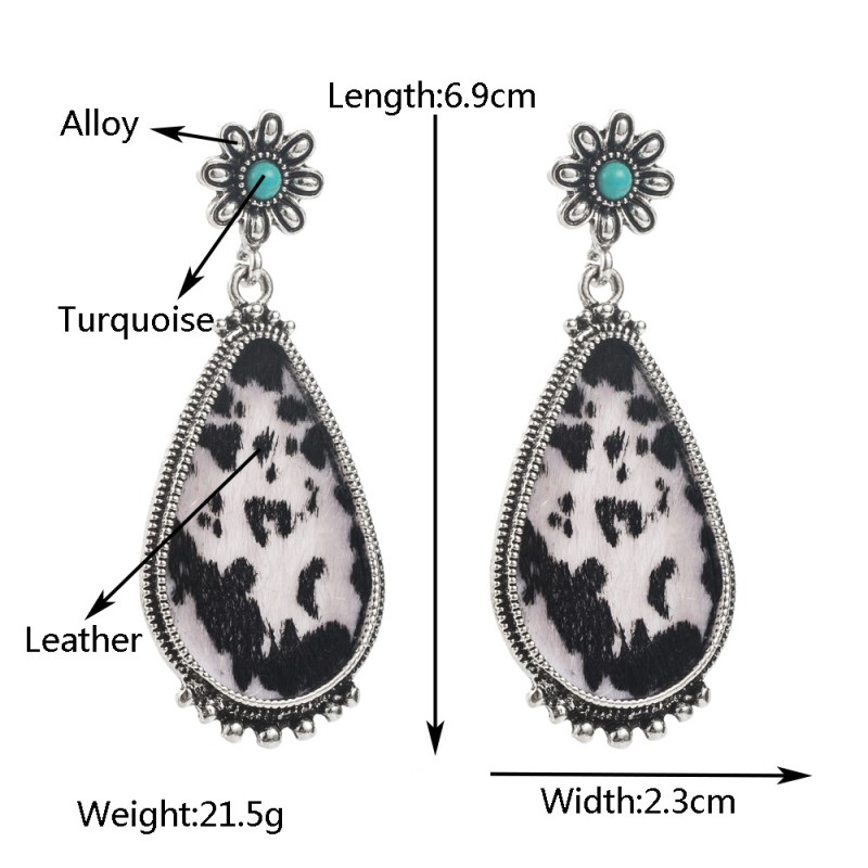 Fashion Jewelry Leather Earrings For Women YWHME-03 